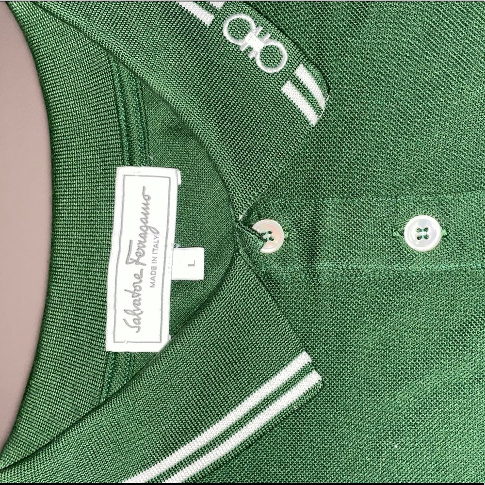 Salvatore Ferragamo Shirt sleeve Polo- Large